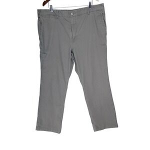 Duluth Trading Pants Men's Size 42x32  Flex Ballroom‎ Khaki Grey Pants